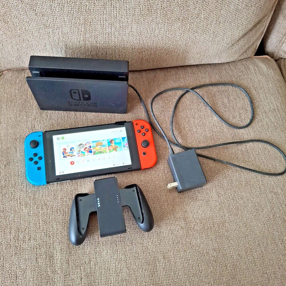 Nintendo Switch Console w/ Red/Blue Joy-Con, Dock, HDMI